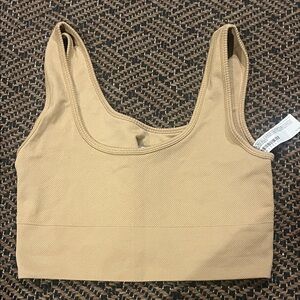 Women's Tan Crop Top
